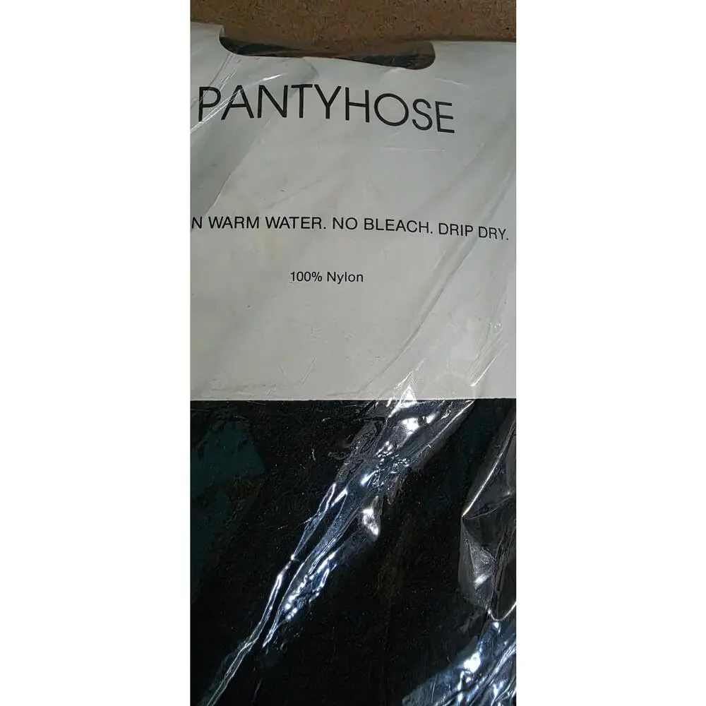 Vintage Lace Panty Hose Black Size S/M